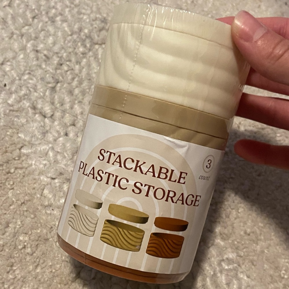 ✨5 for $15✨ Stackable Storage Containers